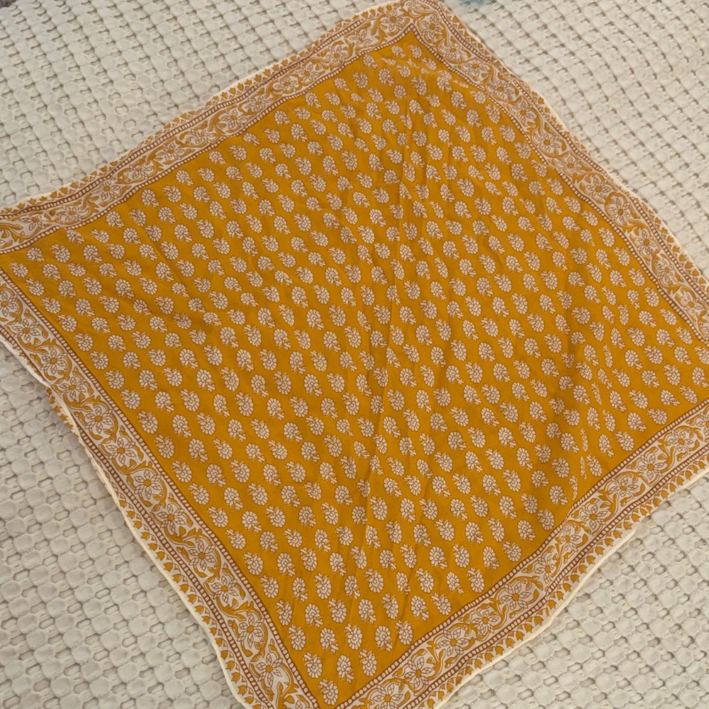 NWT Madewell orange silk bandana